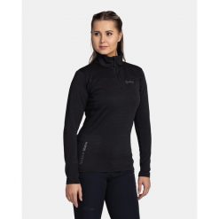 Bluza techniczna damska Kilpi MONTALE-W. Czarne bluzy sportowe Kilpi, l, bez wzorów, bez kaptura. Za 215.49 zł.