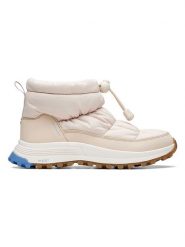 Clarks Botki zimowe "ATLTrek Ice" w kolorze kremowym rozmiar: 41. Brązowe botki Clarks, na zimę, bez wzorów, z materiału, bez obcasa, bez zapięcia. Za 264.15 zł.