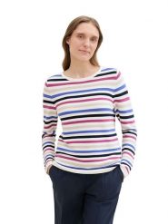 Tom Tailor Sweter ze wzorem rozmiar: M. Swetry Tom Tailor, m, bez wzorów, z bawełny, bez ramiączek. Za 92.42 zł.