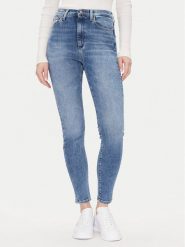 Tommy Jeans Jeansy Sylvia Hgh Skn Bi0234 Co DW0DW20655 Niebieski Slim Fit. Niebieskie jeansy Tommy Jeans, bez wzorów. Za 439.99 zł.