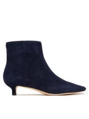 LAUREN RALPH LAUREN Botki 802P15722004 Granatowy. Niebieskie botki Lauren Ralph Lauren, bez wzorów, ze skóry, bez obcasa, na szpilce, bez zapięcia. Za 949.99 zł.