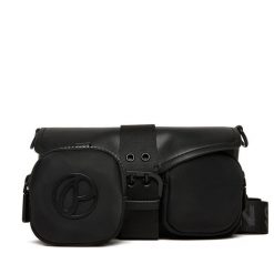Torebka Pepe Jeans. Czarne listonoszki Pepe Jeans, bez wzorów, z jeansu, bez dodatków. Za 389.99 zł.