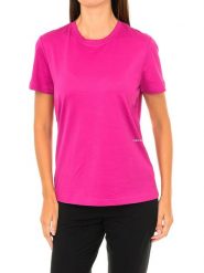 CALVIN KLEIN UNDERWEAR Koszulka w kolorze różowym rozmiar: M. Różowe bluzki Calvin Klein Underwear, m, bez wzorów, z bawełny, bez kołnierzyka, bez ramiączek. Za 168.06 zł.