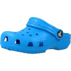 Sandały CROCS CLASSIC CLOG T Niebieski. Niebieskie sandały Crocs, bez wzorów, z syntetyku, bez obcasa, bez zapięcia. Za 197.99 zł.