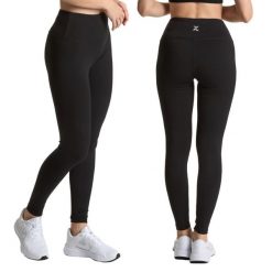 Legginsy damskie XTREXO Trexi Leggings. Czarne legginsy TREXO, bez wzorów. Za 53.99 zł.