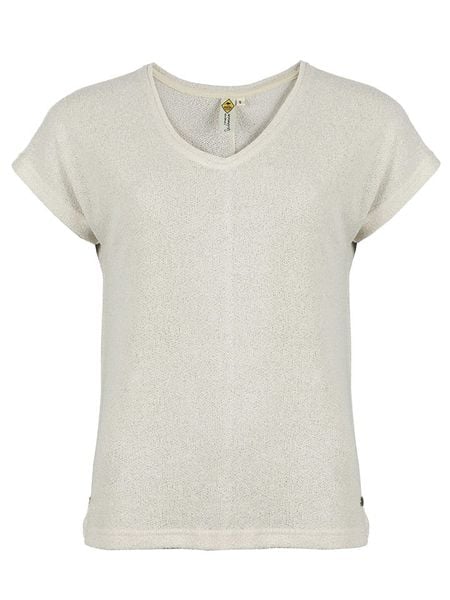 Roadsign Koszulka dzianinowa w kolorze kremowym rozmiar: S. Brązowe bluzki Roadsign, s, bez wzorów, z dzianiny, bez kołnierzyka, bez ramiączek. Za 48.05 zł.