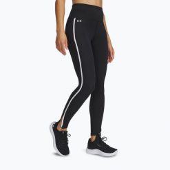 Legginsy Under Armour Motion Piped. Czarne legginsy Under Armour, bez wzorów. Za 159.99 zł.