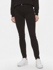 Guess Jeansy W4RA3 4D59I1 Czarny Skinny Fit. Czarne jeansy Guess, z aplikacjami. Za 197.99 zł.