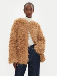 Pinko Kardigan Filante Cappoto 103928 A22B Brązowy Regular Fit. Brązowe kardigany Pinko, s, bez wzorów, z syntetyku. Za 629.99 zł.