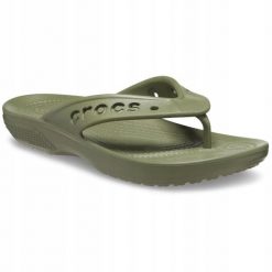 Japonki Dla Dorosłych Crocs Baya II Flip. Białe klapki Crocs, bez wzorów, z materiału, bez obcasa. Za 74.99 zł.