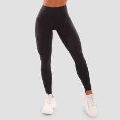 Legginsy damskie fitness z wysoką talią czarne Mesh Panel. Czarne legginsy GYMBEAM, s, bez wzorów, z elastanu. Za 112.90 zł.