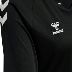 Koszulka damska Hummel hmlhmlCORE volley. Czarne bluzki Hummel, s, bez wzorów, sportowe, bez kołnierzyka, bez ramiączek. Za 145.00 zł.