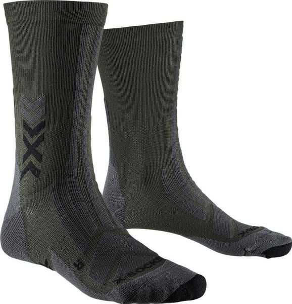 Skarpetki X-Socks Discover Crew. Czarne skarpety X Socks, bez wzorów, z materiału. Za 117.20 zł.