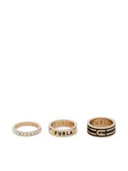 Furla Zestaw 3 pierścionków Arch Stripe WJ00175-N79000-O6000-1-007-20-CN-S Złoty. Żółte pierścionki Furla, metalowe. Za 359.99 zł.