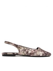 DKNY Baleriny Darrow Logo K1665915 Beżowy. Brązowe baleriny DKNY, bez wzorów, ze skóry, bez obcasa. Za 529.99 zł.