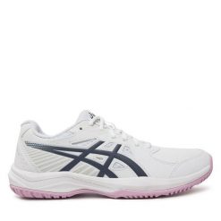 Buty do tenisa Asics. Białe obuwie sportowe Asics, bez zapięcia, tenisowe. Za 269.99 zł.