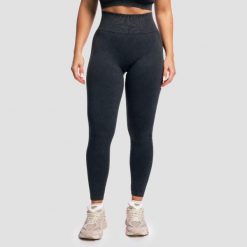 Legginsy damskie fitness bezszwowe Lift. Szare legginsy GYMBEAM, s, bez wzorów, z elastanu, do biegania. Za 110.90 zł.