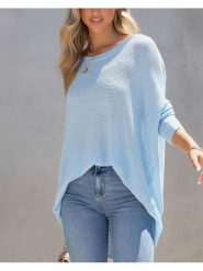 Milan Kiss Sweter w kolorze błękitnym rozmiar: L. Niebieskie swetry Milan Kiss, l, bez wzorów, bez ramiączek. Za 130.99 zł.