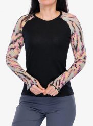 Bluza termoaktywna damska Mons Royale Bella LS. Czarne bluzy Mons Royale, xs, bez wzorów, z elastanu, bez kaptura. Za 393.70 zł.