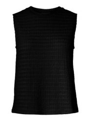 Pieces Top w kolorze czarnym rozmiar: M. Czarne topy Pieces, m, bez wzorów, bez kołnierzyka, bez ramiączek. Za 64.95 zł.