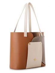 Lucky Bees Torebka w kolorze beżowo-jasnobrązowo-oliwkowym - 30 x 26 x 12 cm rozmiar: onesize. Brązowe torby na ramię Lucky Bees, bez wzorów, z materiału, na ramię, bez dodatków. Za 162.87 zł.