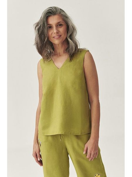 TATUUM Bluzka w kolorze khaki rozmiar: 46. Brązowe bluzki Tatuum, bez wzorów, bez kołnierzyka, bez ramiączek. Za 164.95 zł.