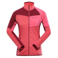 Damska bluza trekkingowa szybkoschnąca Alpine Pro Onneca 2. Czerwone bluzy sportowe Alpine Pro, bez wzorów, bez kaptura. W wyprzedaży za 209.00 zł.