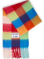 Verb To Do Damski tkany szalik Kobiety Sztuczne włókno czerwony|wielokolorowy w kratkę, ONE SIZE. Czerwone szaliki Verb To Do, z aplikacjami, z wełny. Za 249.95 zł.