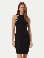 Marciano Guess Sukienka dzianinowa G6BK15 Z1581 Czarny Slim Fit. Czarne sukienki Marciano Guess, z aplikacjami, z dzianiny, bez kołnierzyka, bez ramiączek. Za 989.99 zł.