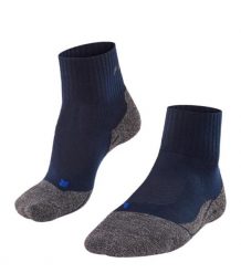 Skarpetki damskie Falke TK2 Short Cool. Niebieskie skarpety Falke, bez wzorów, z elastanu. Za 296.99 zł.