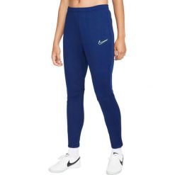Spodnie Sportowe damskie Nike TF Academy Pant. Niebieskie spodnie dresowe Nike, bez wzorów. Za 185.85 zł.