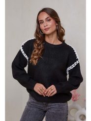 Soft Cashmere Sweter w kolorze czarnym rozmiar: 38/40. Czarne swetry Soft Cashmere, bez wzorów, z kaszmiru, bez ramiączek. Za 159.82 zł.