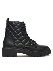 Aldo Botki Goer 14115034 Czarny. Czarne botki Aldo, bez wzorów, ze skóry, bez obcasa, na płaskiej podeszwie, bez zapięcia. Za 489.99 zł.