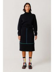 SKFK Spódnica "Alda" w kolorze czarnym rozmiar: 42. Czarne spódnice SKFK, na co dzień, bez wzorów, z bawełny, midi, proste. Za 187.99 zł.