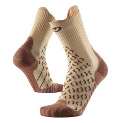 Skarpety trekkingowe doroslych Therm-ic Outdoor UltraCool Crew wysokosc goleni. Brązowe skarpety THERM-IC, bez wzorów. Za 86.00 zł.