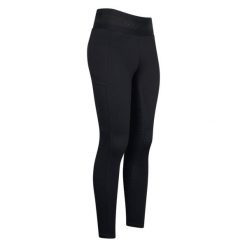 Damskie legginsy jeździeckie z pełną przyczepnością Euro-Star Ares. Czarne legginsy EURO-STAR, bez wzorów. Za 526.00 zł.