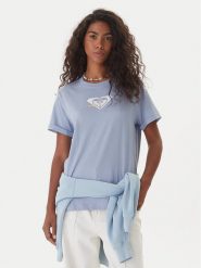 Roxy T-Shirt Oceanregular ERJZT06078 Niebieski Regular Fit. Niebieskie t-shirty Roxy, xs, bez wzorów, z bawełny, bez kołnierzyka, bez ramiączek. Za 89.99 zł.