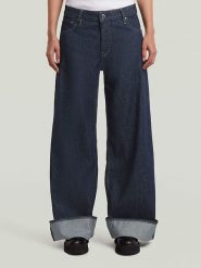 G-Star Dżinsy - Loose fit - w kolorze granatowym rozmiar: W26/L32. Niebieskie jeansy G-Star, l, z aplikacjami. Za 243.45 zł.