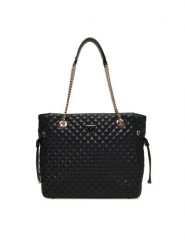 Guess Torebka Everlee HWQG86 79220 Czarny. Czarne torebki klasyczne Guess, z aplikacjami, ze skóry, bez dodatków. Za 719.99 zł.