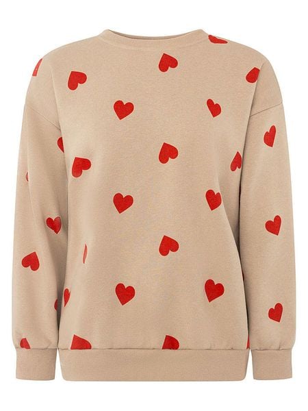 Zwillingsherz Bluza w kolorze beżowym rozmiar: M. Brązowe bluzy Zwillingsherz, m, bez wzorów, bez kaptura. Za 134.22 zł.