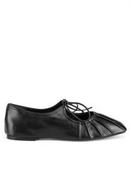 Gino Rossi Baleriny ELIS-116639 Czarny. Czarne baleriny Gino Rossi, bez wzorów, ze skóry, bez obcasa. Za 299.99 zł.