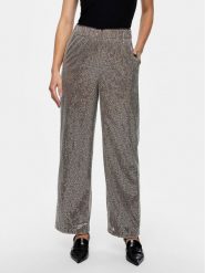 YAS Spodnie materiałowe 26032755 Srebrny Regular Fit. Szare spodnie materiałowe YAS, s, bez wzorów, z materiału. Za 199.99 zł.