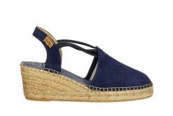 Sandały Toni Pons Tremp Mari Navy 204006, Granatowy, Skóra naturalna - 38. Niebieskie sandały Toni Pons, bez wzorów, z bawełny, wakacyjne, z okrągłym noskiem, bez obcasa, bez zapięcia. W wyprzedaży za 206.10 zł.