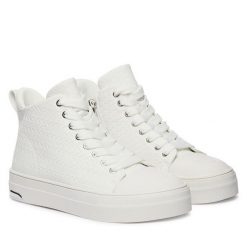 Trampki DKNY. Białe trampki DKNY, bez wzorów, bez zapięcia. Za 579.99 zł.