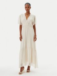 Haveone Sukienka letnia AFF-N006 Écru Loose Fit. Sukienki Haveone, na lato, s, bez wzorów, z jedwabiu, bez kołnierzyka, bez ramiączek. Za 389.99 zł.