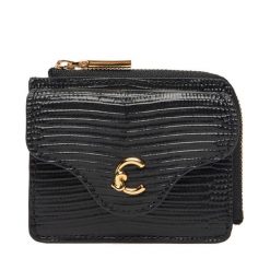 Mały Portfel Damski Coccinelle. Czarne portfele Coccinelle, bez wzorów. Za 449.99 zł.
