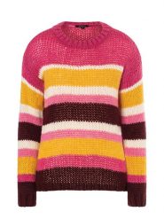 More & More Sweter w kolorze różowo-pomarańczowo-czarnym rozmiar: 38. Czarne swetry More & More, bez wzorów, z wełny, bez ramiączek. Za 123.25 zł.