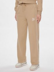 Puma Spodnie dresowe T7 624212 Beżowy Relaxed Fit. Brązowe spodnie dresowe Puma, l, bez wzorów, z dresówki. Za 189.99 zł.