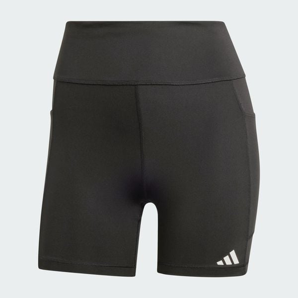 Legginsy Own the Run Short. Czarne legginsy Adidas, xs, bez wzorów, z elastanu, z podwyższonym stanem, krótkie. Za 219.00 zł.