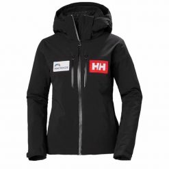 Damska kurtka narciarska Helly Hansen Alphelia Lilaloft. Czarne kurtki narciarskie Helly Hansen, bez wzorów, bez kaptura, narciarskie. W wyprzedaży za 1,989.00 zł.